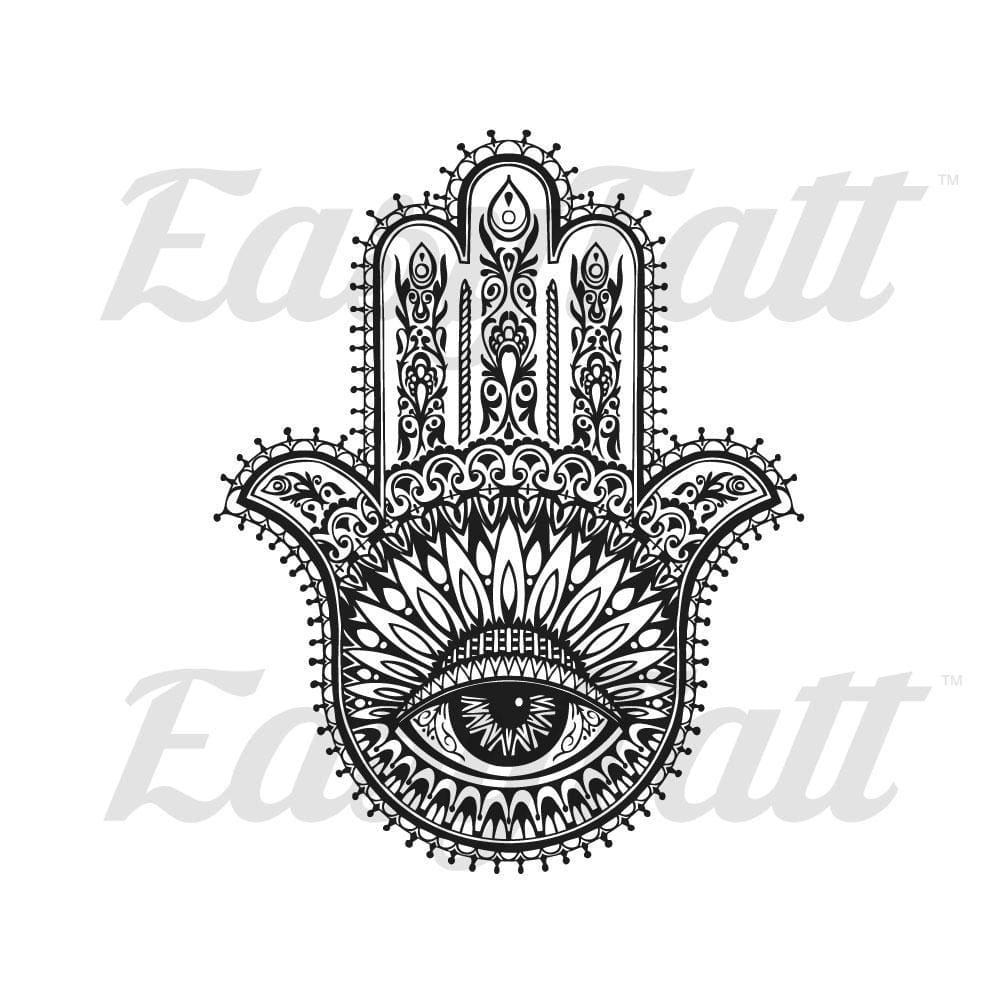 Illuminati Hand Eye - Temporary Tattoo