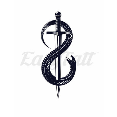 Infinity Snake - Temporary Tattoo