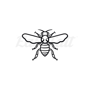 Minimal Bee - Temporary Tattoo