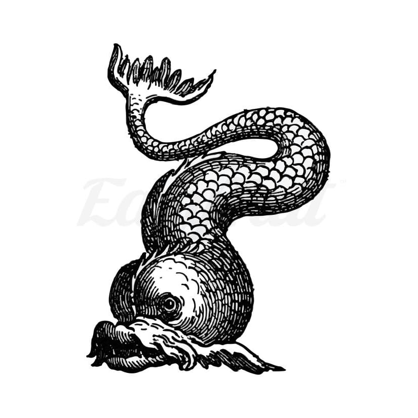 Japanese Dragon - Temporary Tattoo