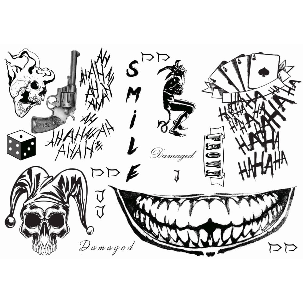 Joker Set - Temporary Tattoo