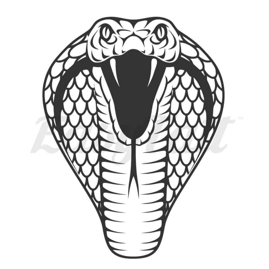 King Cobra - Temporary Tattoo