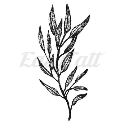 Leaf branch - Temporary Tattoo