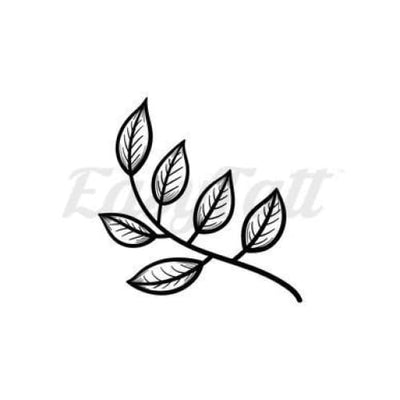 Leafy Twig - Temporary Tattoo