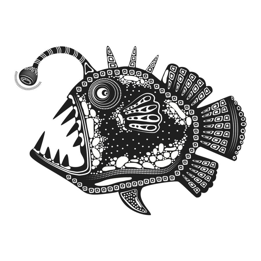Light Fish - Temporary Tattoo