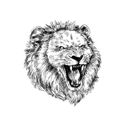 Lion Roar - Temporary Tattoo