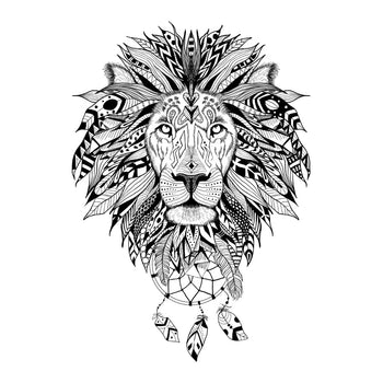Lion - Temporary Tattoo