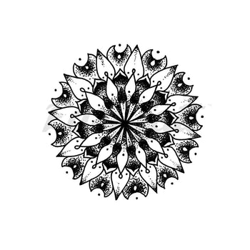 Mandala - By Alexandra Ramirez - Temporary Tattoo
