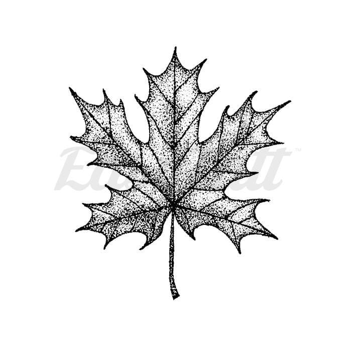 Maple Leaf - Temporary Tattoo