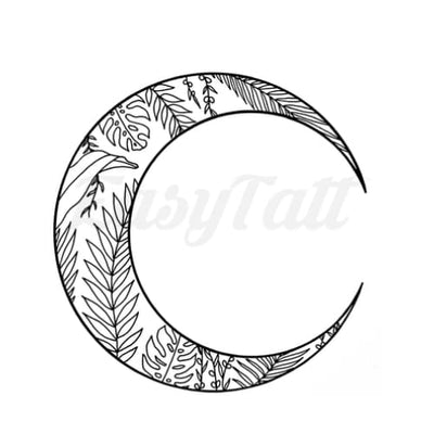 Moon Crest - Temporary Tattoo