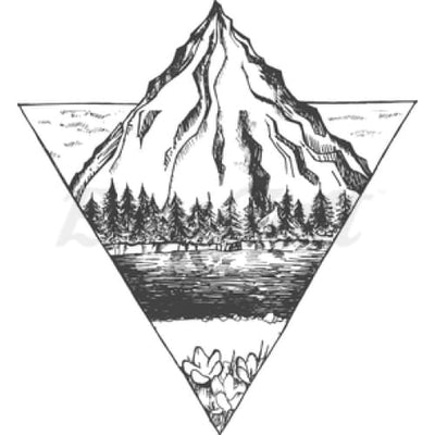 Mountain Rise - Temporary Tattoo