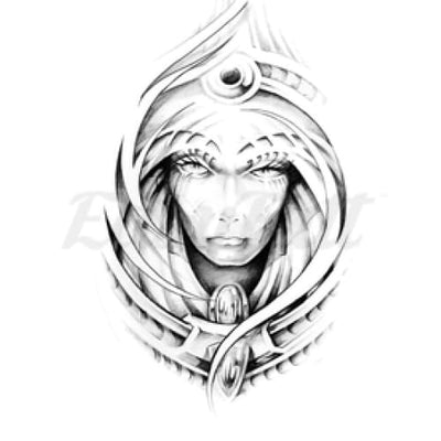 Mystical Woman - Temporary Tattoo