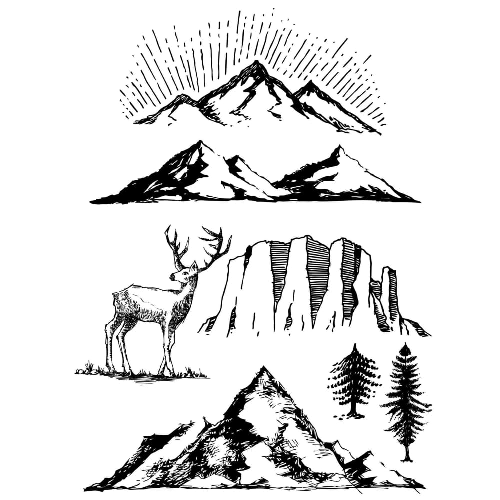 Nature Mountain Collection - Temporary Tattoo