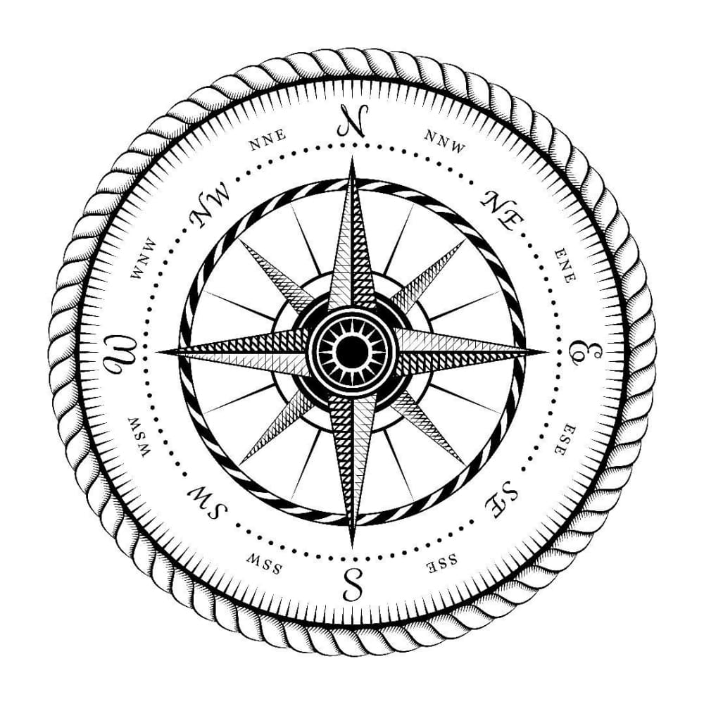 Nautical Compass - Temporary Tattoo