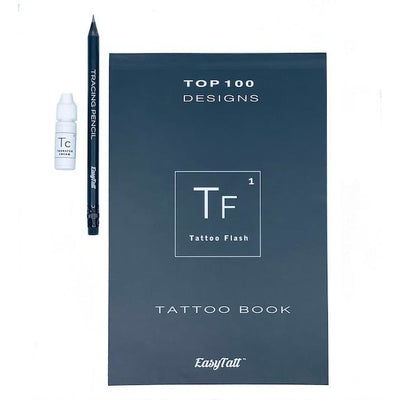 (NEW) Tattoo Book Tracing Sheets Transfer Cream and Pencil -