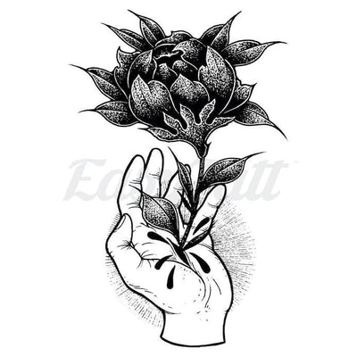 Palm Flower - Temporary Tattoo
