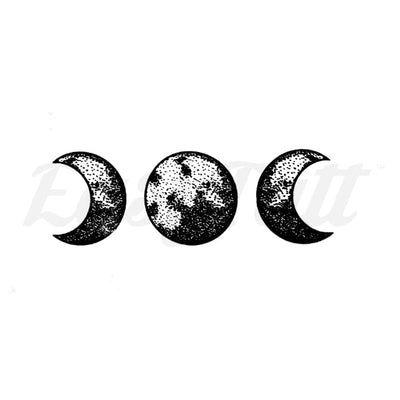 Phases of the Moon - Temporary Tattoo