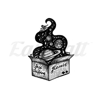 Planets Package - By Alexandra Yarushina - Temporary Tattoo