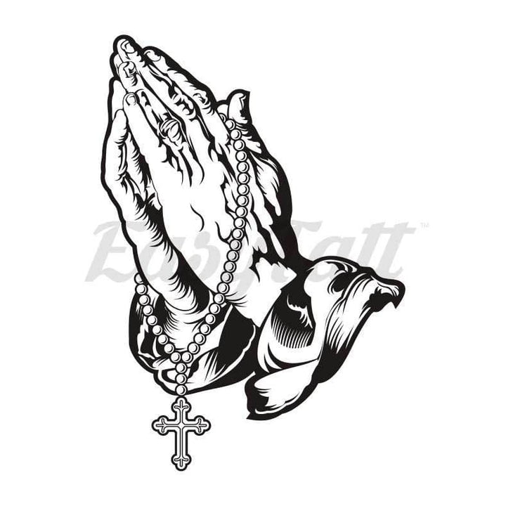 Praying Hands Temporary Tattoo | EasyTatt™