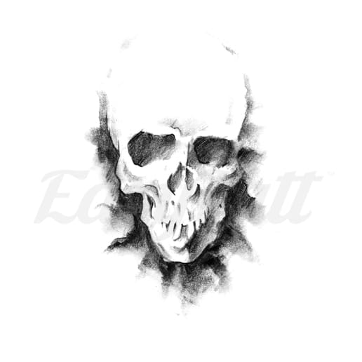 Rebel’s Skull - Temporary Tattoo