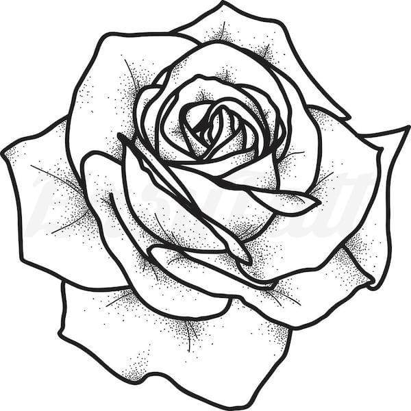 Rose Petals - Temporary Tattoo