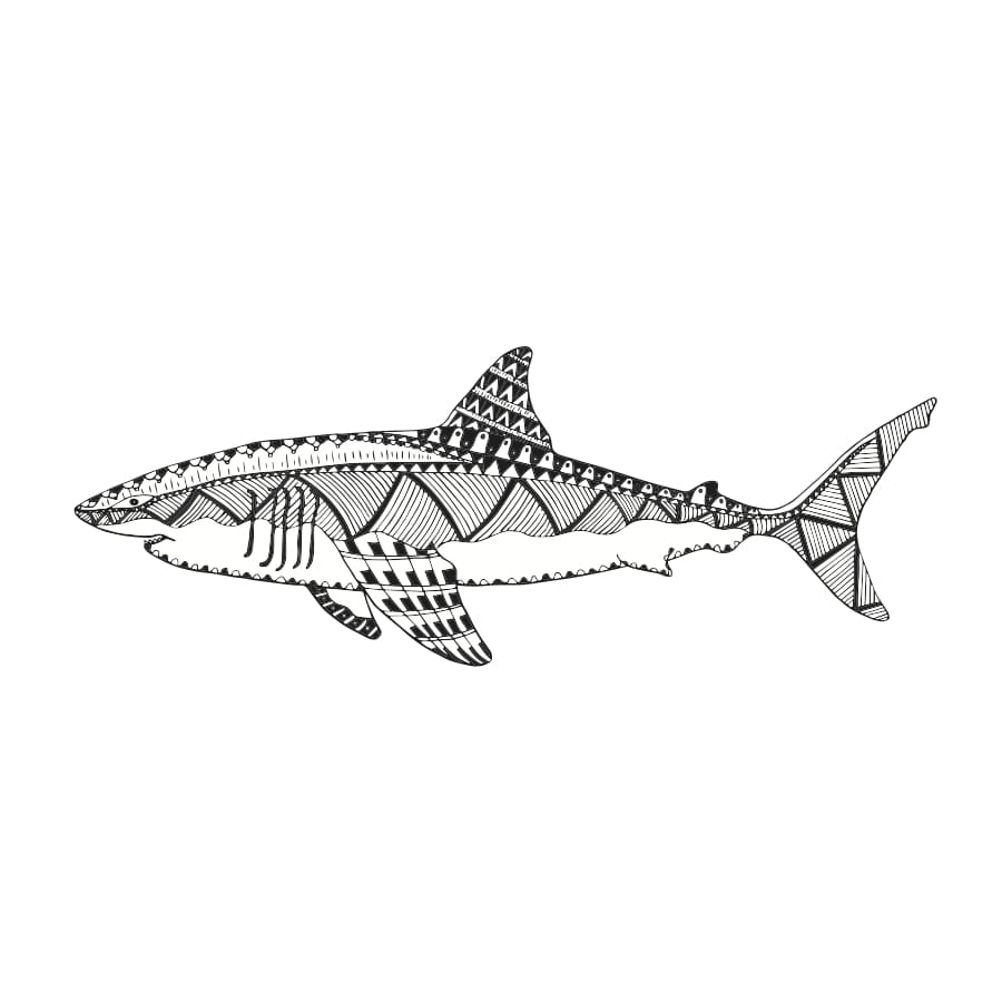 Shark - Temporary Tattoo