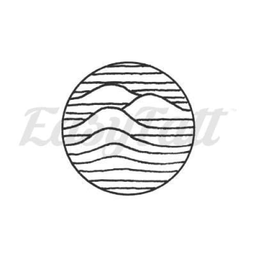 Simple Waves - By C.kritzelt - Temporary Tattoo