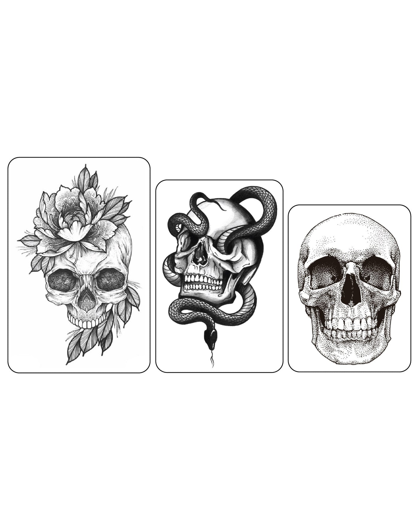 (Half Sleeves Pack) Skull Trio 2