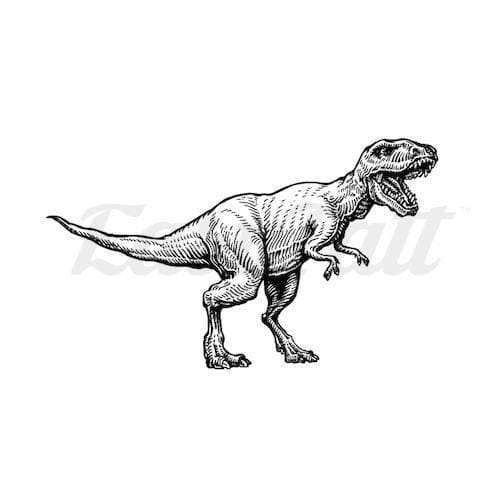 T-Rex Dinosaur - Temporary Tattoo