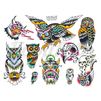 Traditional - By Derek Ward - Temporary Tattoo