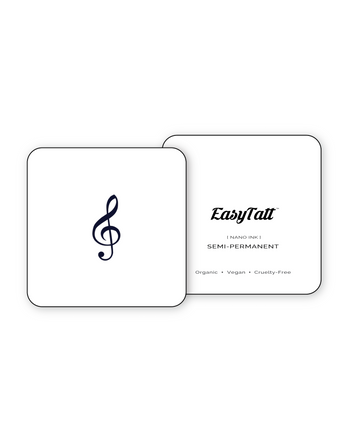 Treble Clef - Semi-Permanent Tattoo