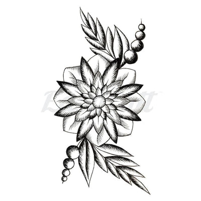 Tropical Flower - Temporary Tattoo