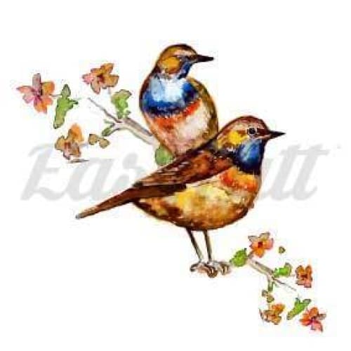 Watercolour Birds - Temporary Tattoo