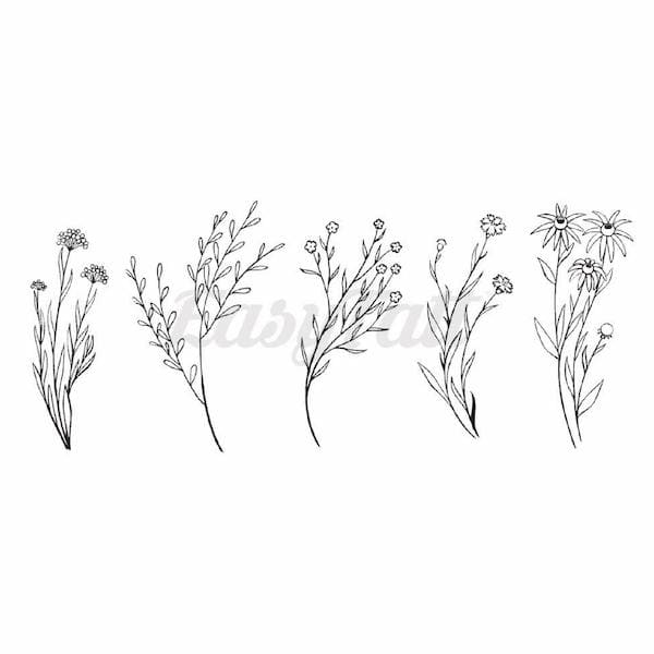 Wildflowers - Temporary Tattoo